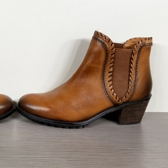 Pikolinos Andorra Chelsea Ankle Boots, Brandy Leather, Womens Size 6.5-7 US / 37 - Picture 9 of 11